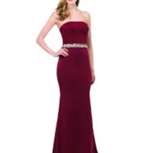 COLORS STRAPLESS WEDDING FORMAL PROM GOWN DRESS 1541 12 NEW BRIDESMAID - Picture 3 of 13